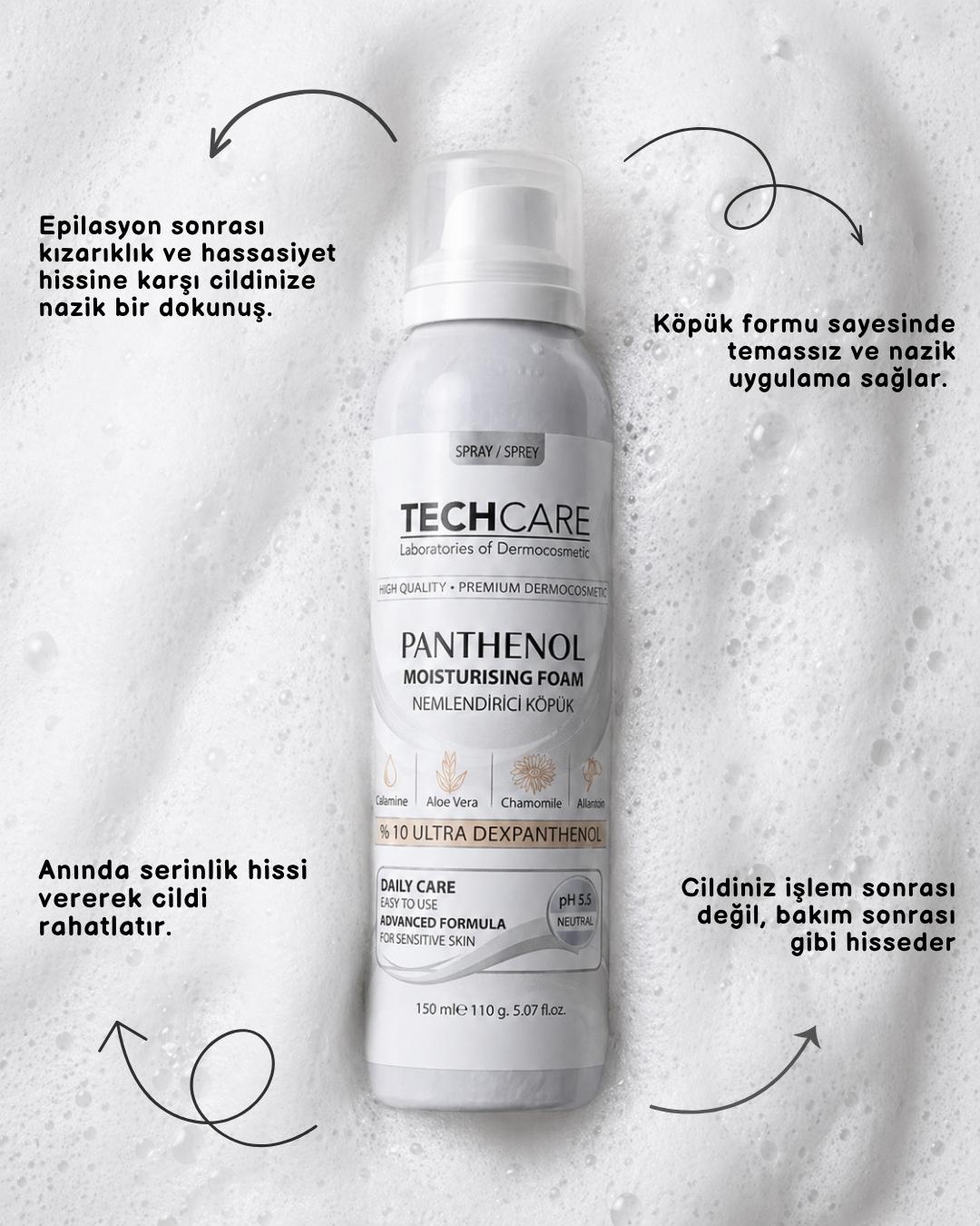 Lazer Epilasyon Ve Ağda Sonrası Panthenol Nemlendirici Tahriş Azaltıcı Köpük 150ML